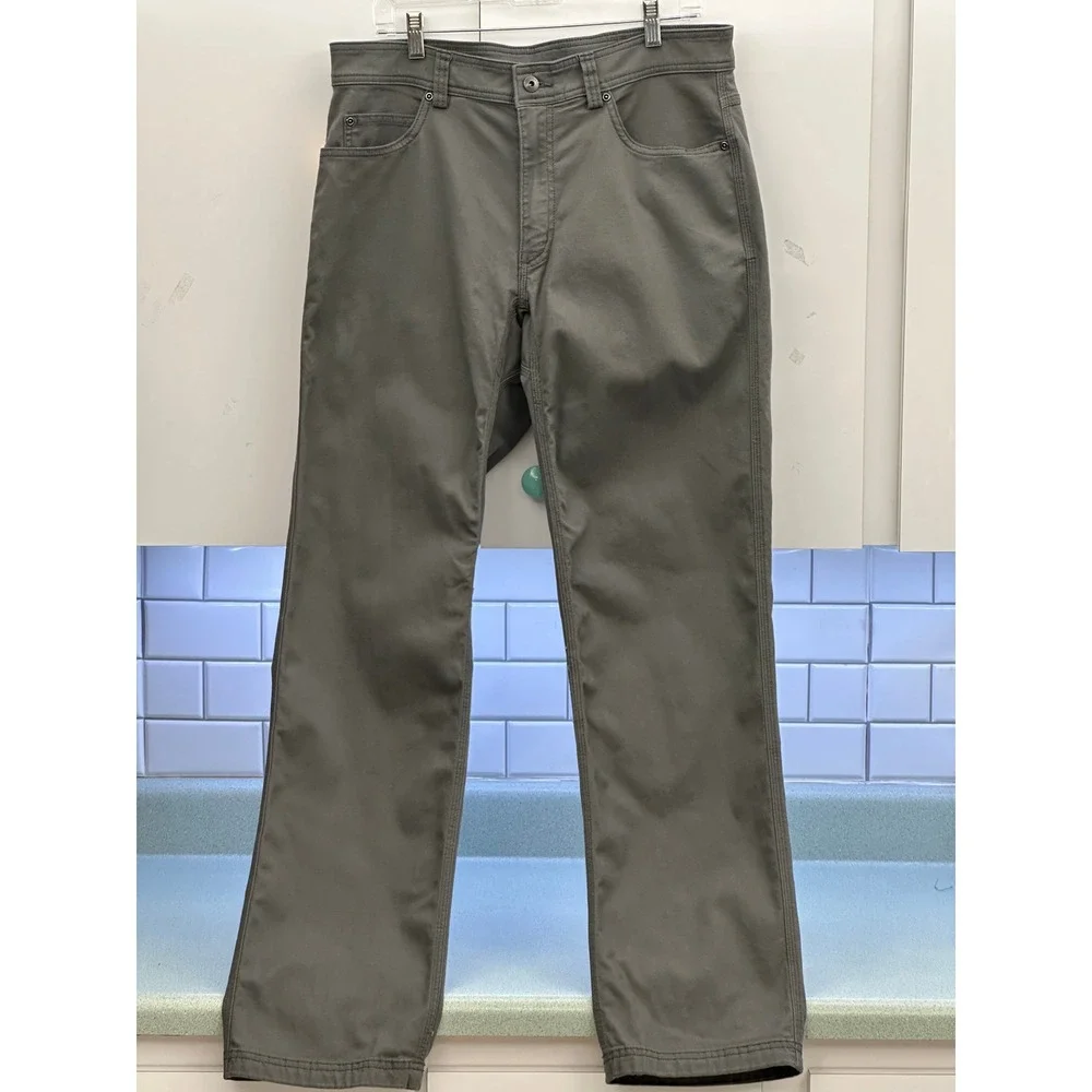 Duluth Trading Co DuluthFlex Fire Hose Relaxed Fit Pants Grey 35x34 62752 Mens - Picture 10 of 11